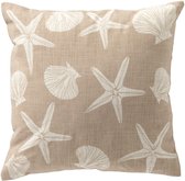 Dutch Decor ORLI - Sierkussen 45x45 cm - Pumice Stone - beige - Inclusief binnenkussen - Luxe kussens voor woonkamer & bank