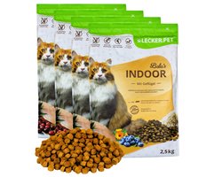 10 kg Lecker.Pet® Balu's Indoor Geflügel Katzenfutter Trockenfutter Vollnahrung