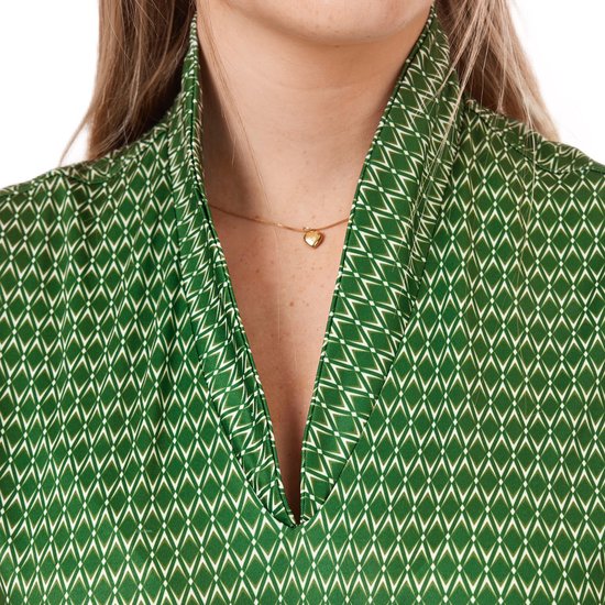 Func Factory dames Jurkje Zig Zag groen maat 36 van Func Factory — afbeelding 4