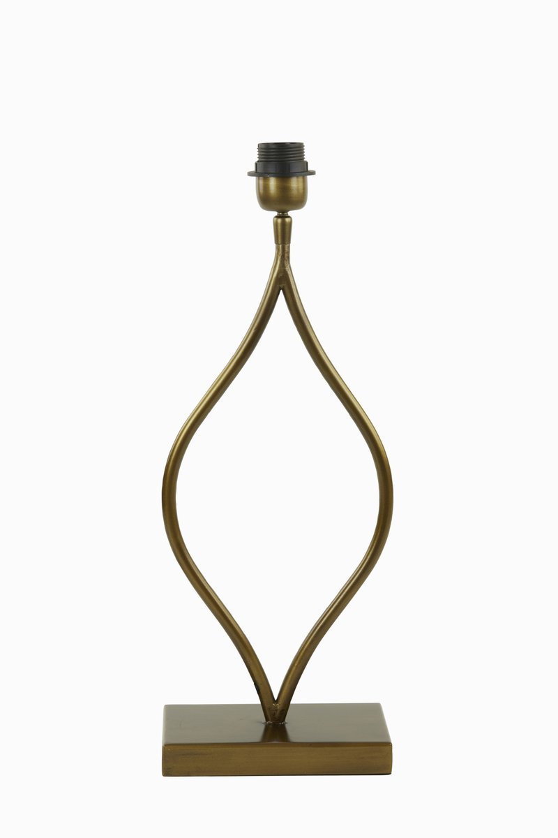 Light & Living Tafellamp Okno 47cm - Antiek Brons (excl. kap)