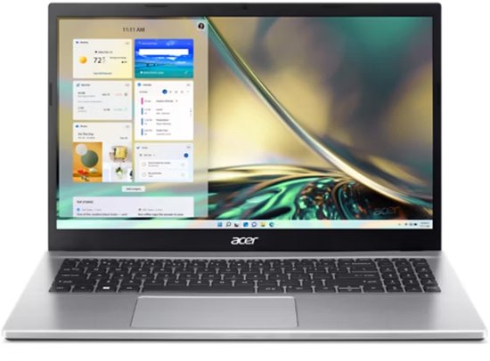 Acer Aspire 3 A315-59-51D0 Intel® Core™ i5 i5-1235U Laptop 39,6 cm (15.6") Full HD 16 GB DDR4-SDRAM 512 GB SSD Wi-Fi 6 (802.11ax) Windows 11 Home Platina - Acer - Hoofdafbeelding