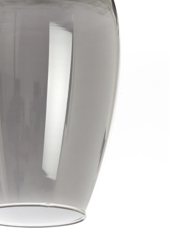 Lampe à Suspension Light & Living Lukaro - 5 lampes - Fumée/Bronze Antique