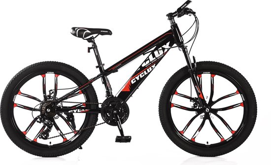 Cyclux Road Bike Jongensfiets Mtb 24 Inch 21 Speed Shimano Oranje