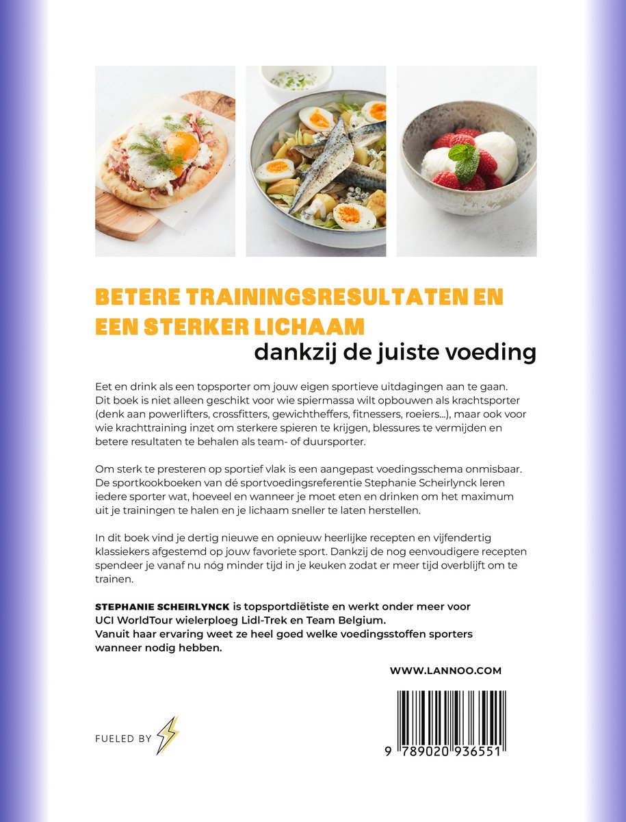 Het sportkookboek voor krachttraining - back cover