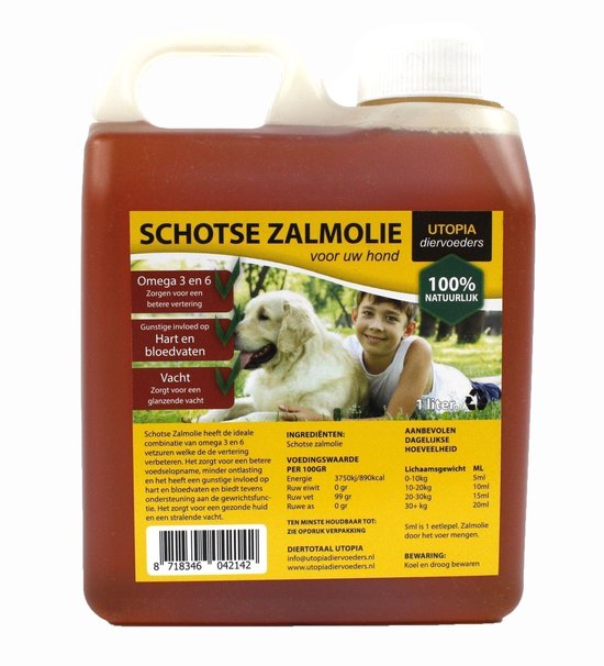 Utopia diertotaal Schotse zalmolie naturel