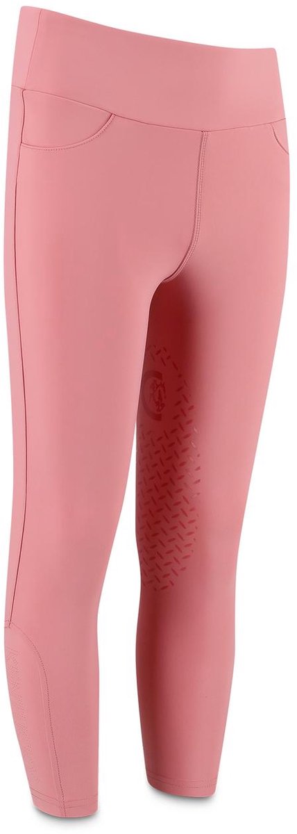 Kentucky Horsewear - Rijbroek Miami – Meisjes – Rijlegging met Knee Grip – Oud Roze – Maat 120 – Ademend & Elastisch