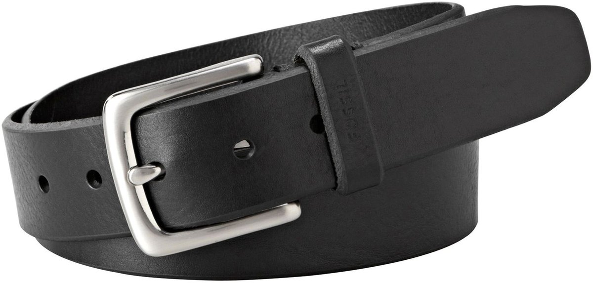 FOSSIL Leren Riem Joe Belt W100 Black Zwart