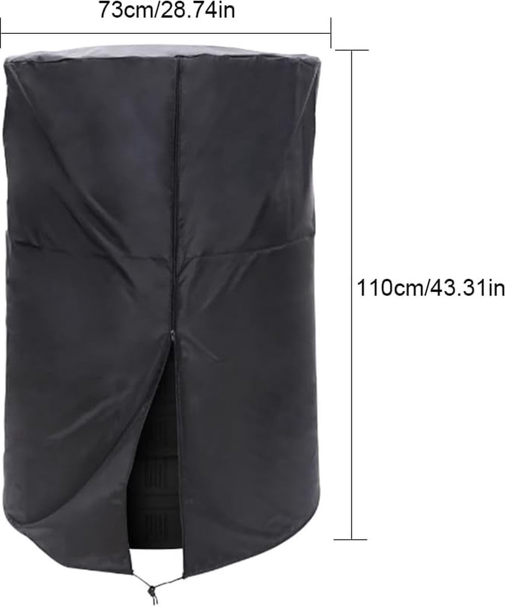 KYSUN Universele bandenafdekking voor 4 banden, beschermhoes, seizoensgebonden bandenzak, bandenhoes, grote wielafdekking waterdicht, autobanden zak, banden tassen, bandenbescherming, ∮75 * 115cm