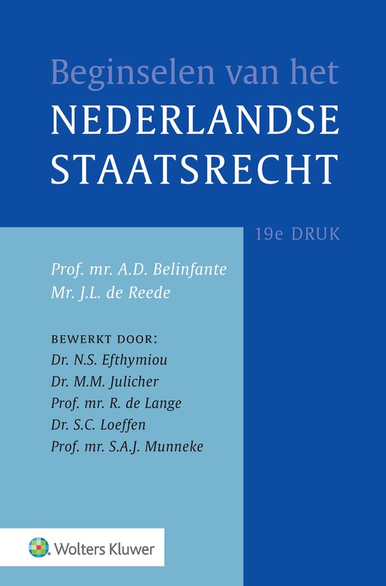 Beginselen van het Nederlands staatsrecht - cover