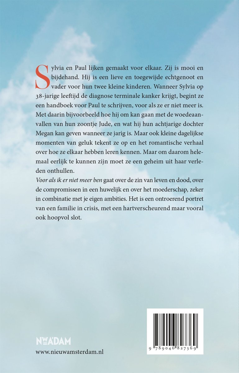Voor als ik er niet meer ben - back cover