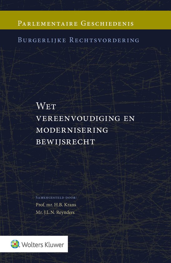 Parlementaire Geschiedenis - Wet vereenvoudiging en modernis ... - cover