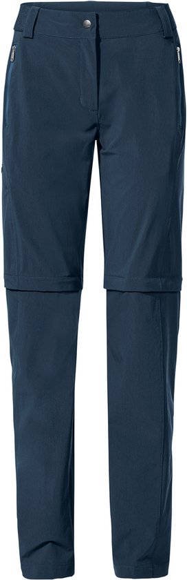 Pantalon Vaude Farley Stretch Zo T-zip II Blauw 40 / Short Femme