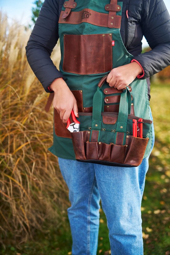 FELCO 482 Mini Tuiniertas - Waterdicht canvas & eersteklas leer van Merkloos	 — afbeelding 5
