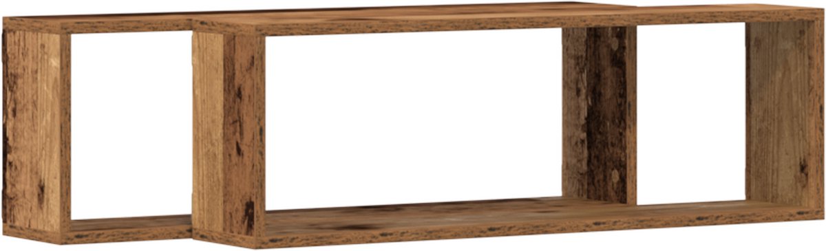 Wandplank oud hout 50 cm- Stoer & Stijlvol
