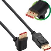 Bol.com Premium DisplayPort kabel - 90° haaks naar beneden - versie 1.4 (5K/8K 60Hz) / zwart - 2 meter aanbieding