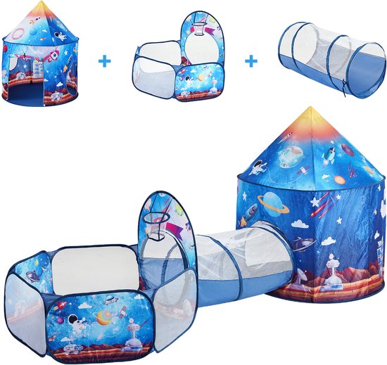 Tente De Jeu Pop-up Pour Enfants - Grande Maison De Jeu - Pour Intérieur Et Extérieur - Facile à Plier