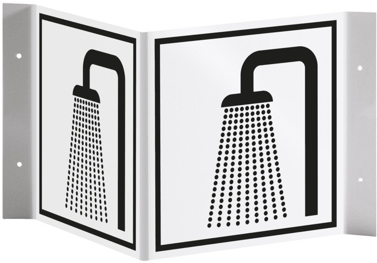 Panorama douche bord, 300 x 150 mm - kunststof