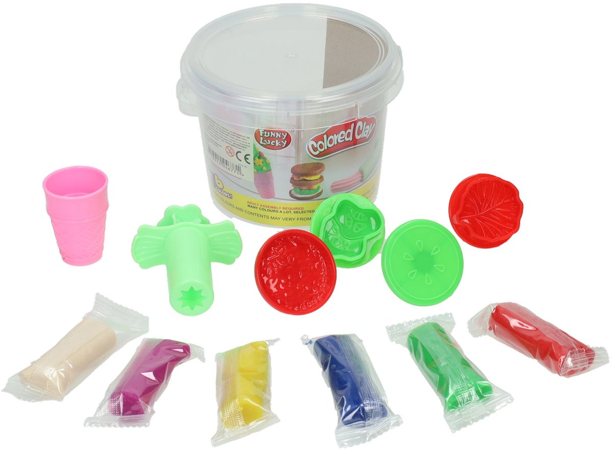 Kleiset in Opbergbox Lekkernijen - 6 Kleuren Klei