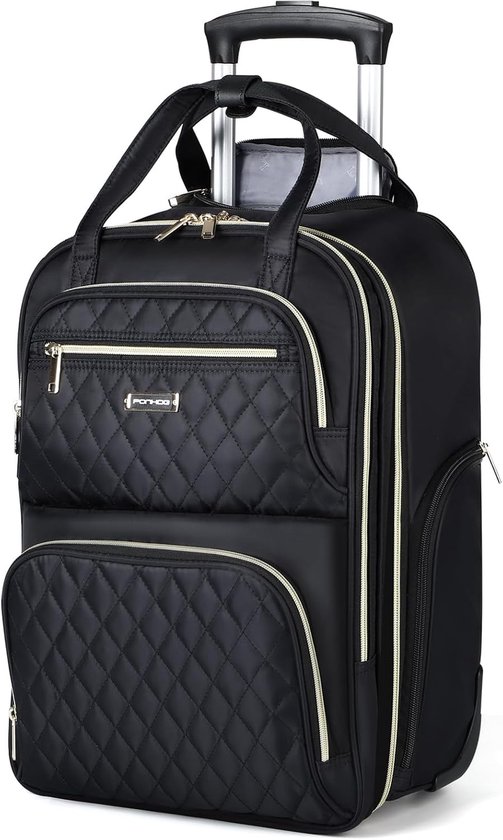 Targus Compacte rolrugzak voor zaken, studenten en reizen, pendelaars, duurzaam materiaal, tablettas, afneembare laptop-beschermhoes voor 16 inch laptop, zwart (TSB750US