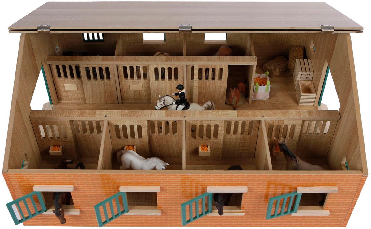 Kids Globe Paardenstal met 7 boxen, 1:24 — afbeelding 2
