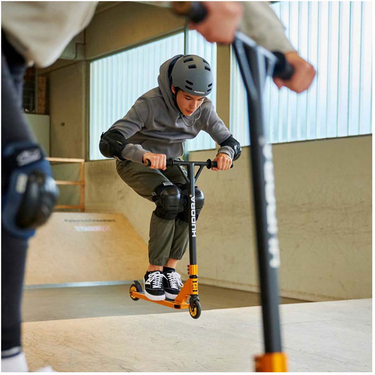 hudora stunt scooter step xr-25 - goud