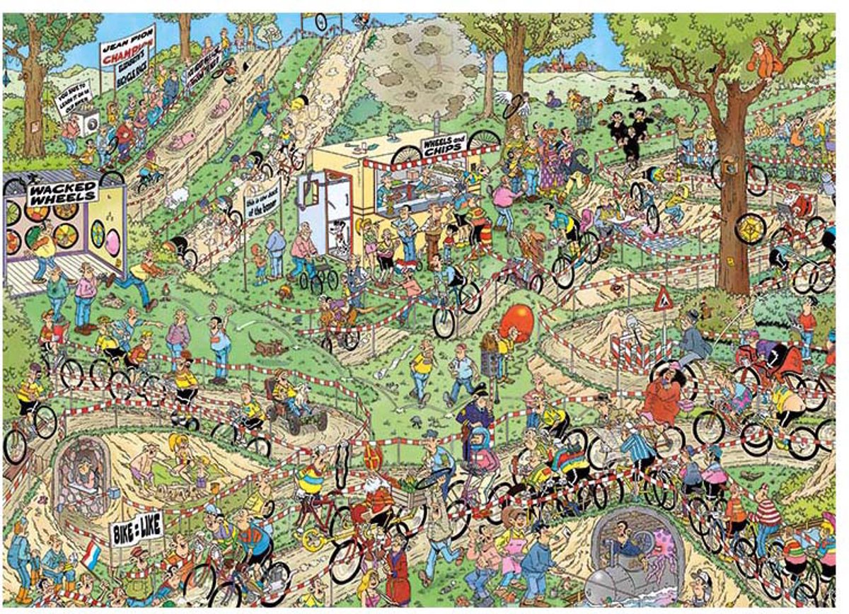 Jan van Haasteren - Wereldkampioenschappen Veldrijden - 1000 stukjes puzzel