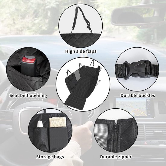 Vierbein erStube® Premium autodeken voor honden, waterdicht, antislip