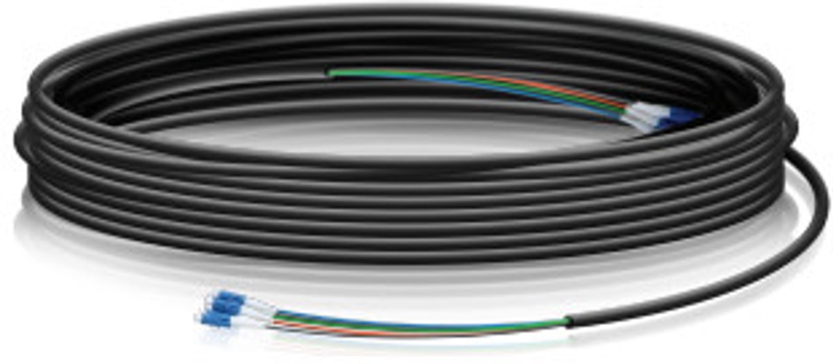 Ubiquiti Networks Single-Mode LC Fiber Cable 91.44m LC LC Zwart Glasvezel kabel