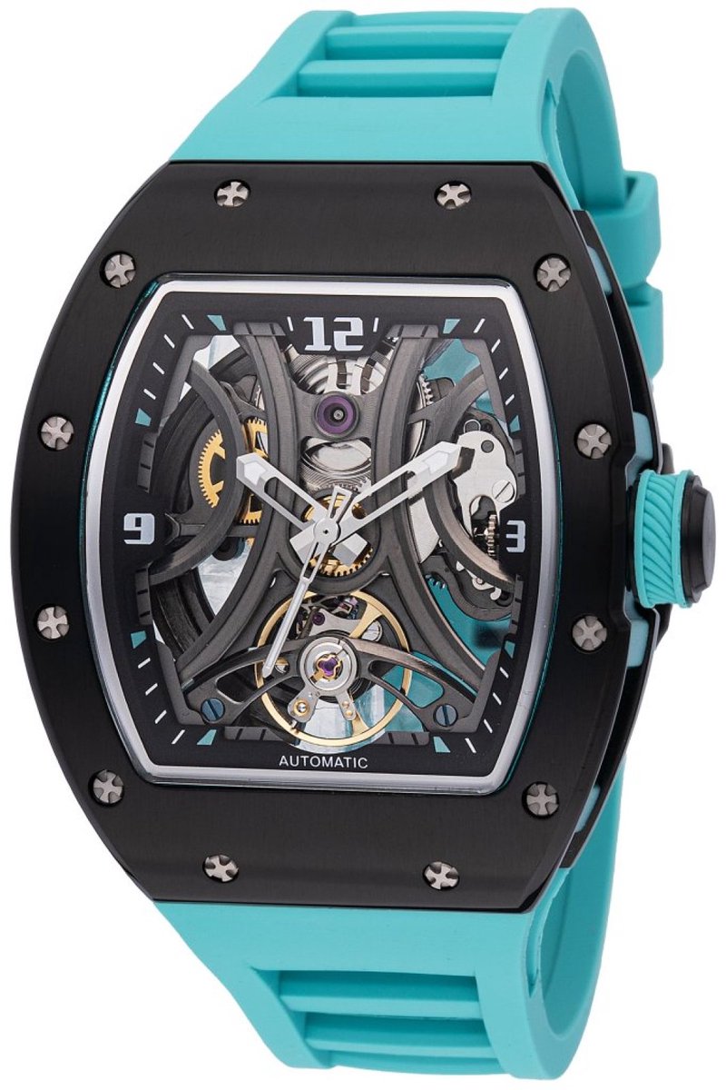 Invicta S1 Rally 49022 Heren Horloge - Waterdicht - Analoog - Automatisch Uurwerk - Roestvrij Staal met zwarte Wijzerplaat - 41mm