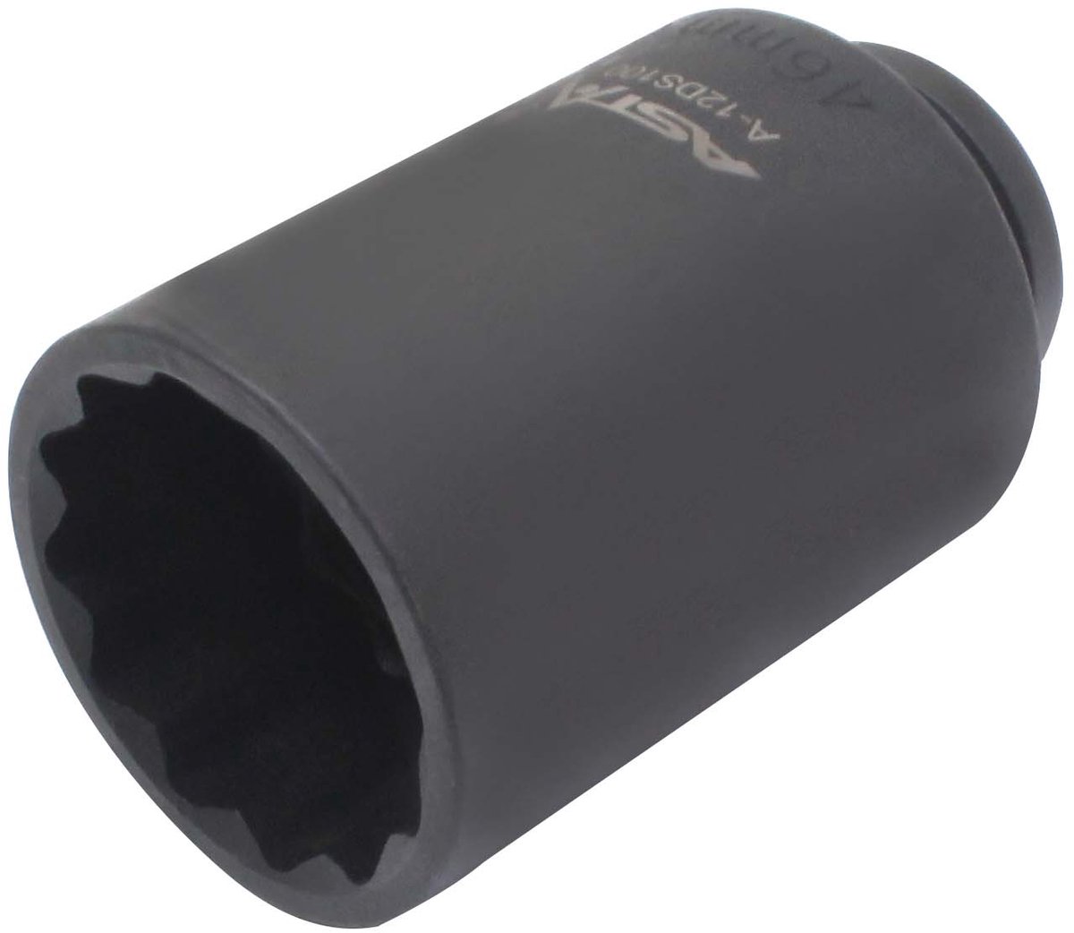 twaalfkant verlengde krachtdop - 46 mm - 1/2 duims aansluiting - slagdop - impact dop - rateldop - asta