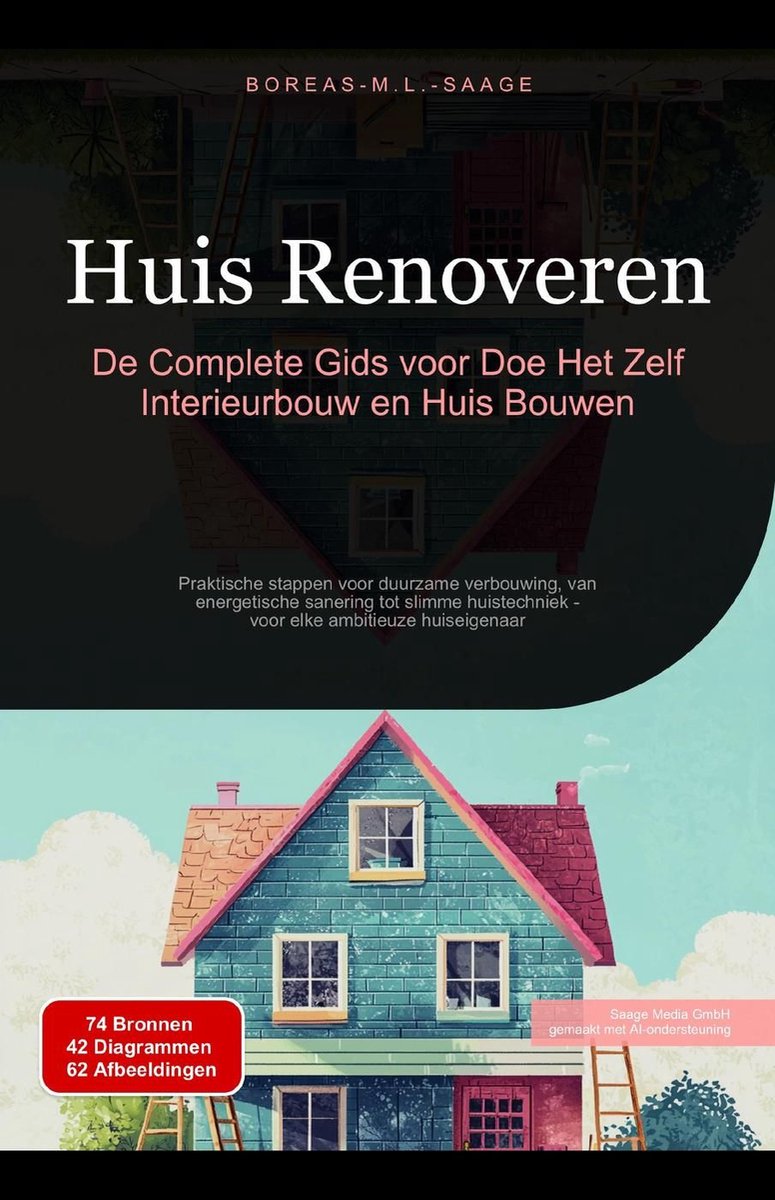 Omslag van Huisbouw (NL) 2 - Huis Renoveren: De Complete Gids voor Doe Het Zelf Interieurbouw en Huis Bouwen
