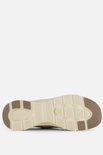 Zool van beige Skechers Slip-ins Glide-Step sneakers met bruine details.