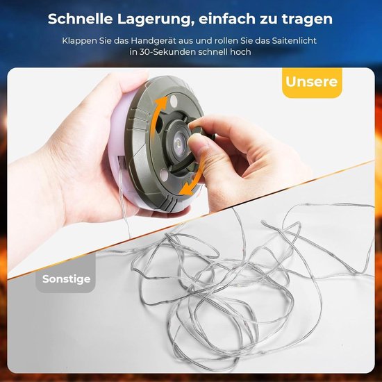 LED Kerstslinger - 100 LEDs - 2700K & 6500K - 5 Meter - IP44 Waterdich