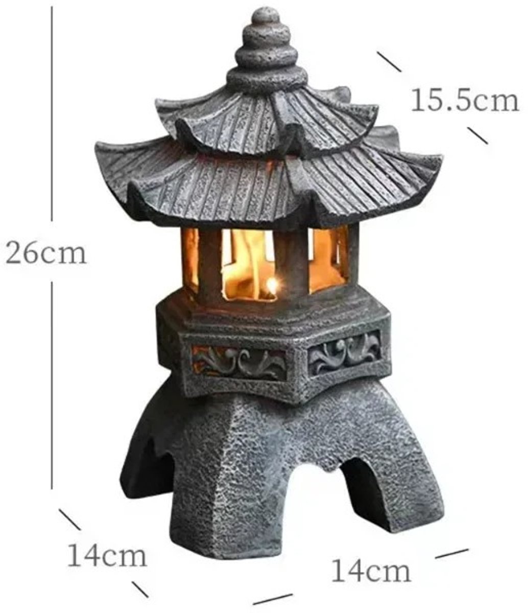 Sfeervolle Chinese Lamp - Oosterse Lantaarn - Tuin Lantaarn Zonne-energie - Solar - Voor Buiten - Weerbestendig - Automatisch Opladen — cadeau in Wonen & Interieur - foto 5