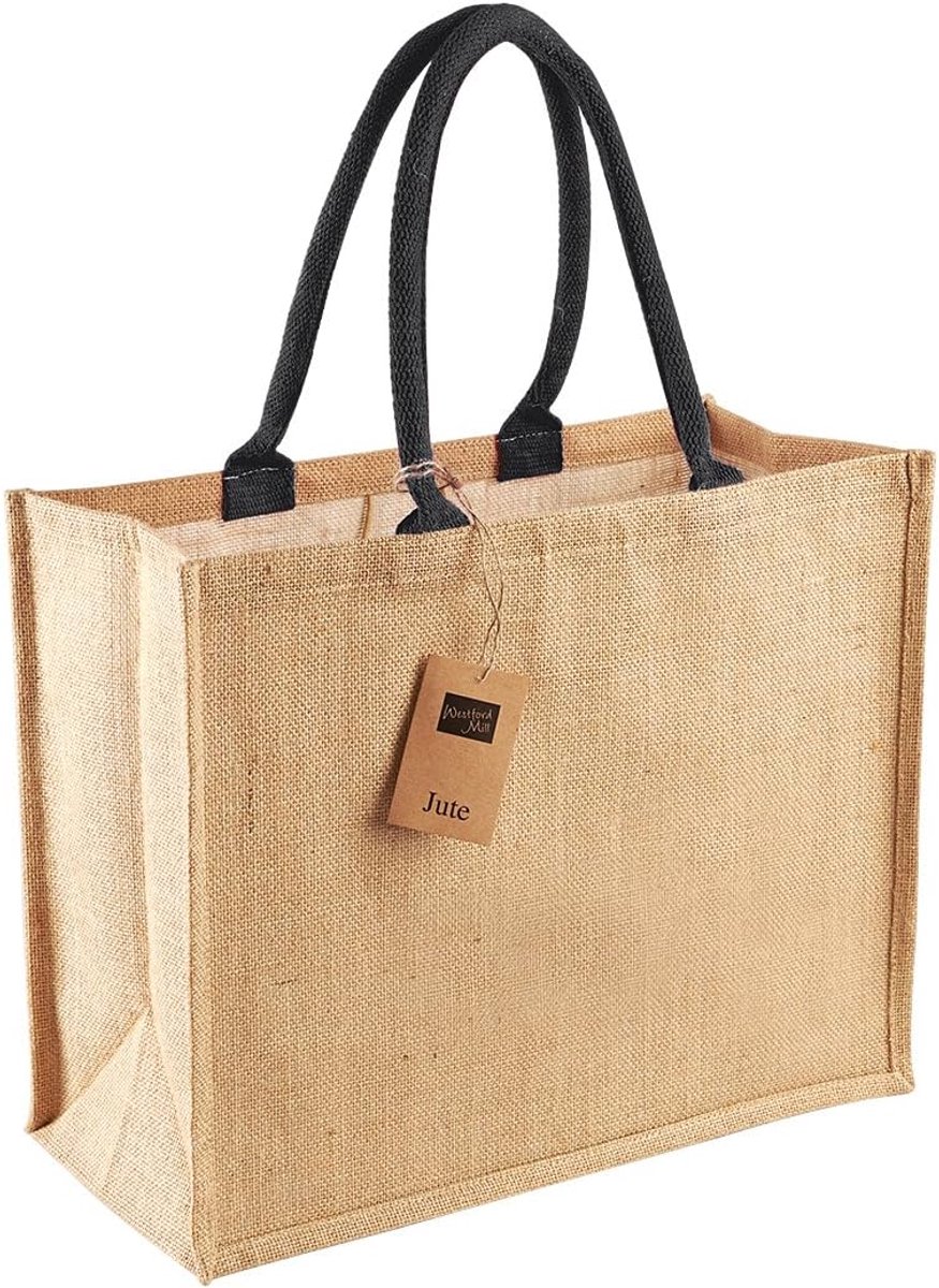 Jute Classic Shopper Tas - Uniseks Volwassenen - Ideaal Voor Dagelijks Gebruik