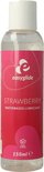 Flesje EasyGlide aardbei glijmiddel op waterbasis, met een roze label en de tekst '150ml e'.