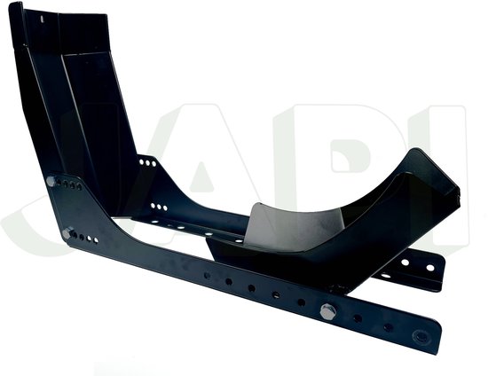 Motorsteun - inrijwielklem - montage -706/529x160x340mm zwart poeder gecoat 12-21