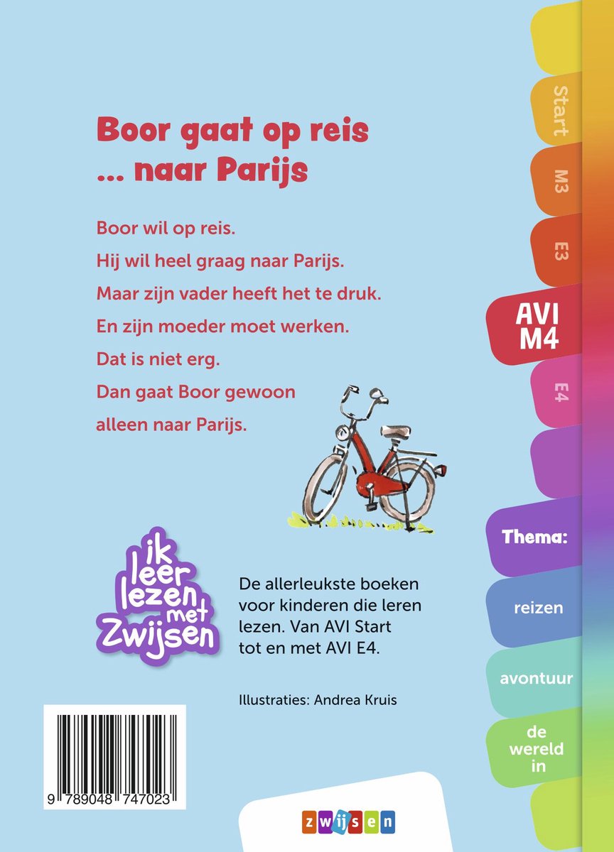 Ik leer lezen met Zwijsen - Boor gaat op reis … naar Parijs - back cover