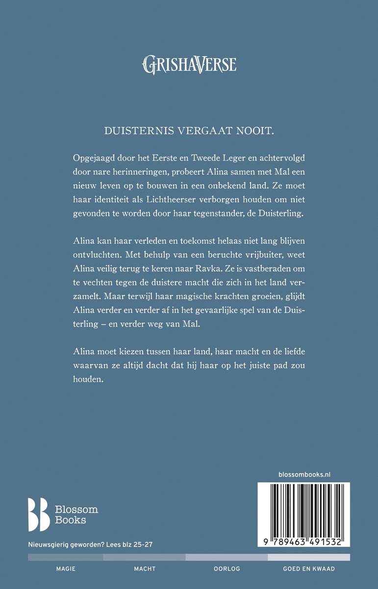 De Grisha - Dreiging en duisternis - back cover