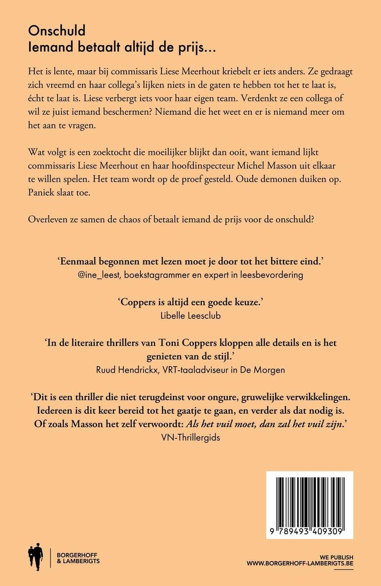 Onschuld - back cover