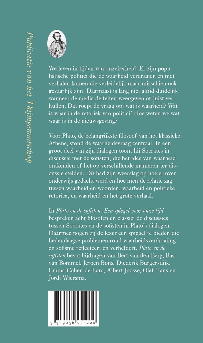 Achterkant van het boek "Annalen van het Thijmgenootschap 107.4 - Plato en de sofisten".