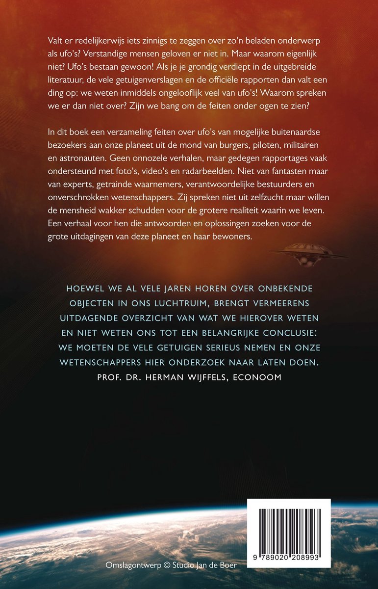 Ufo's bestaan gewoon - back cover
