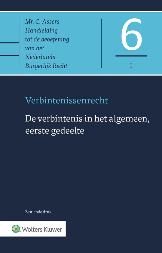 Asser-serie 6-I - De verbintenis in het algemeen, eerste ged ... - cover