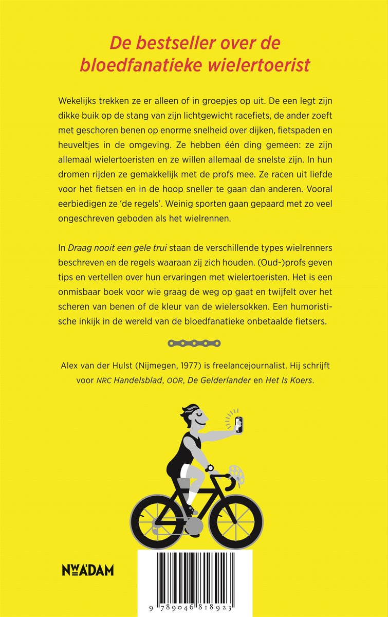 Draag nooit een gele trui - back cover