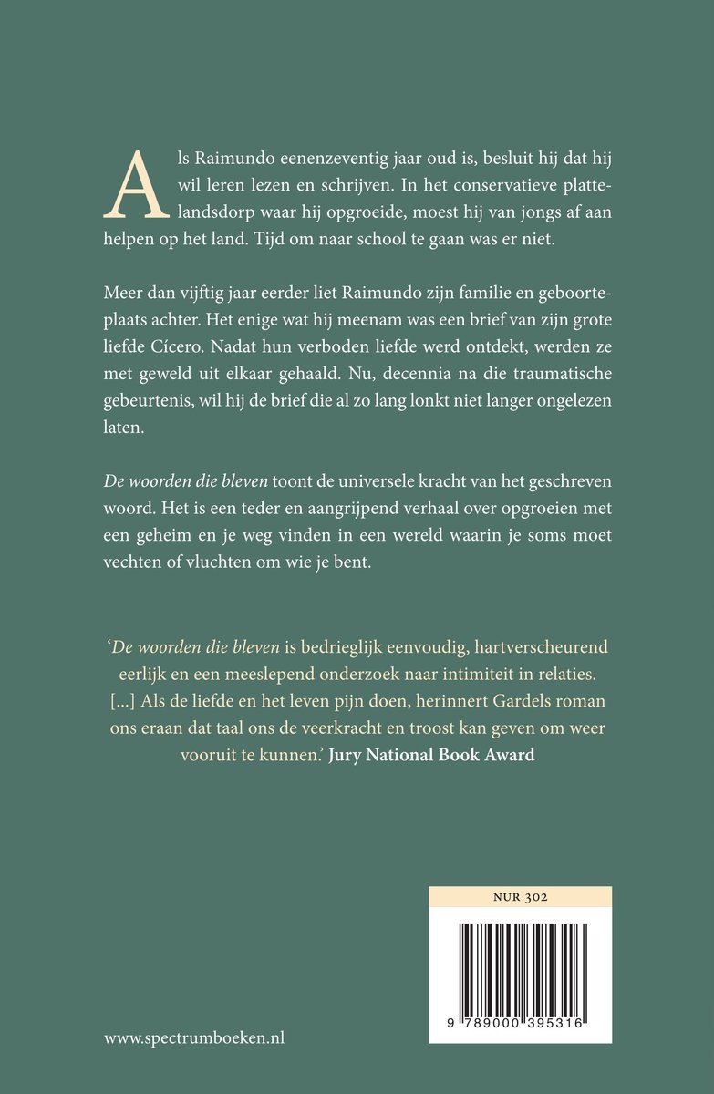 De woorden die bleven - back cover