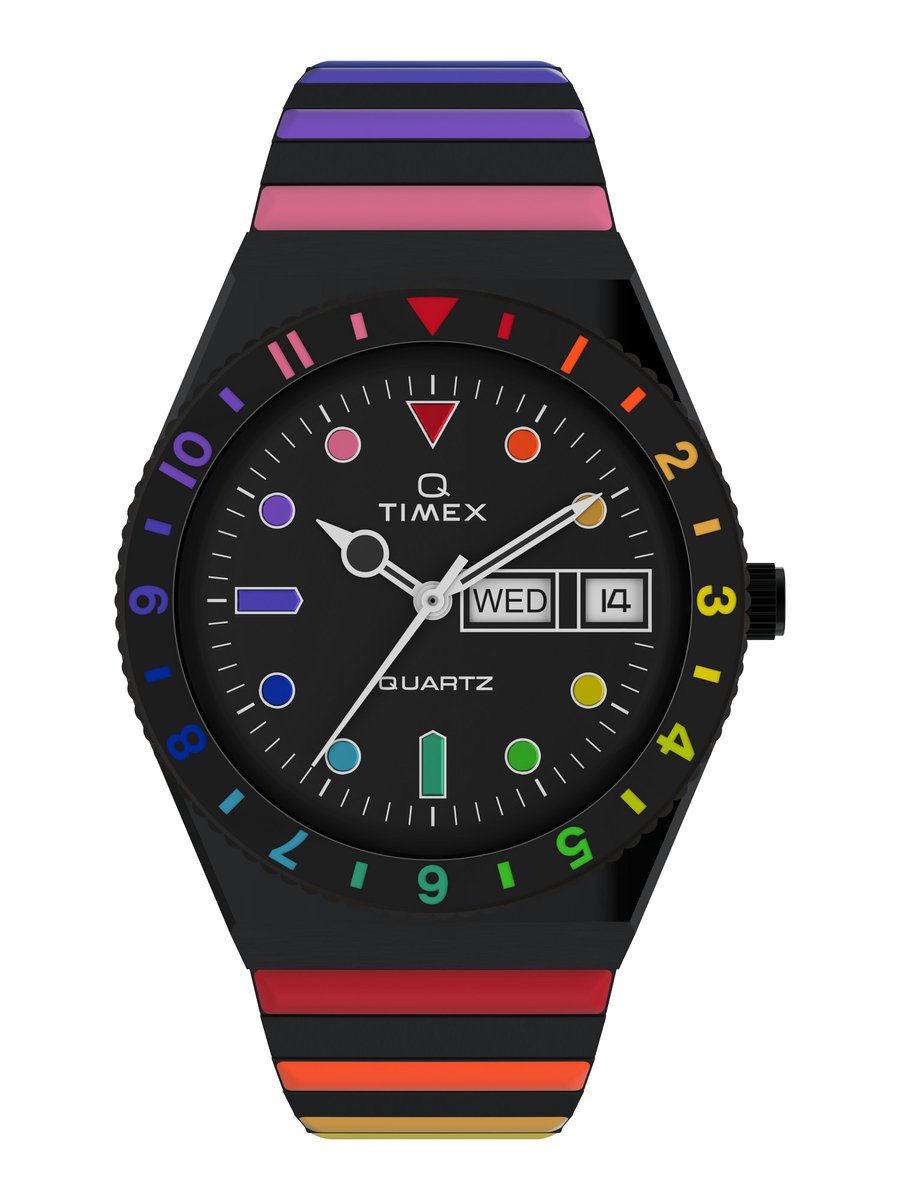 Timex Q Rainbow TW2V65900 Horloge - Staal - Multi - Ø 36 mm