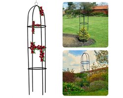 Cheqo® Metalen Klimrek voor Planten - Plantenklimrek - Klimplanten Ondersteuning - Duurzaam Metaal