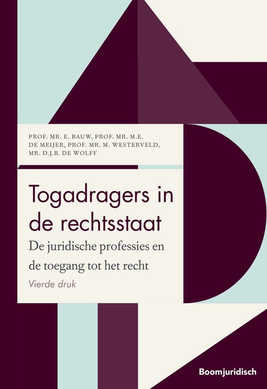 Boom Masterreeks - Togadragers in de rechtsstaat - cover