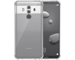 Smartphonica Telefoonhoesje Geschikt voor Huawei Mate 10 Pro Transparant Schokbestendig - Shockproof TPU SIliconen Backcover Case met Stootrand Doorzichtig