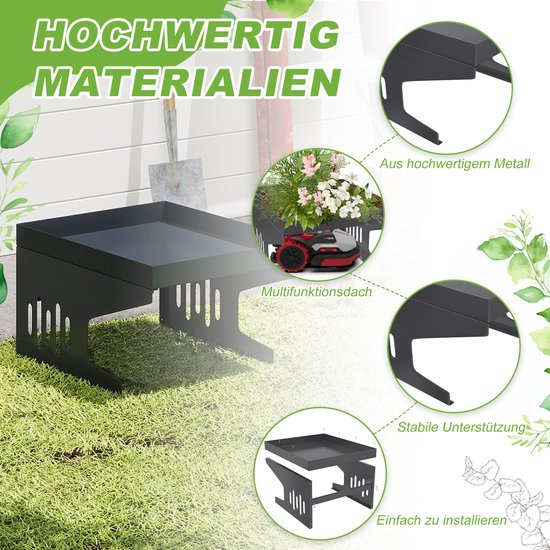 Robotmaaier Garage Metaal Carport Overkapping Schuilplaats Antraciet van Merkloos	 — afbeelding 2